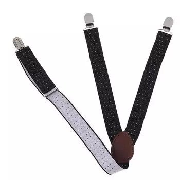 1 пара мужских подтяжек для рубашек, военный держатель, нескользящие зажимы, подтяжки для ног