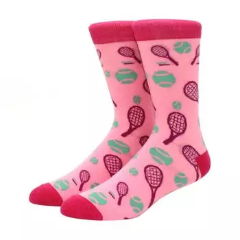 1 пара мужских забавных хип-хоп носков средней длины с принтом скейтборда, пива, счастливого искусства, EU38-46 EU38-46