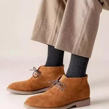 1 пара мужских зимних носков средней толщины с теплоизоляцией для дома и спальни кирпич красный