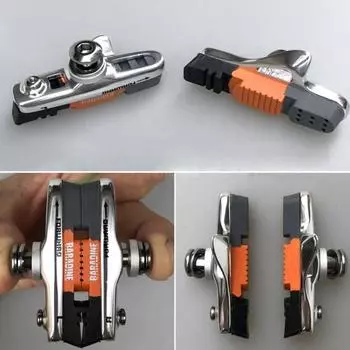 1 пара надежных компонентов с дренажной текстурой, тормозные колодки, полезные для дорожного велосипеда