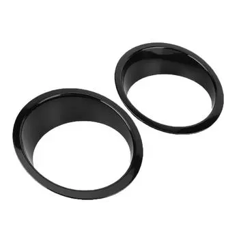 1 пара Накладки на фары переднего света автомобиля Подходят для Jeep Wrangler 20072017Яркий цвет чёрный