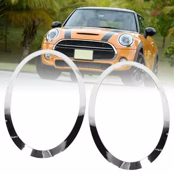1 пара накладных колец для фар слева и справа 51137300631 ободок для фар для Cooper F55 F56 F57