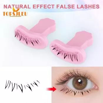 1 пара накладных ресниц, штамп для линии глаз — естественный вид, накладные нижние ресницы, пластиковый штамп для легкого нанесения линии, многоразовый штамп с принтами ресниц розовый
