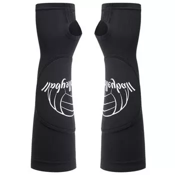 1 пара накладных волейбольных рукавов с защитной накладкой, спортивные нарукавники для тренировок, защита запястья для ударов, для женщин, мужчин, подростков, молодежи S/M