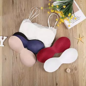 1 пара накладок для груди, удобные утолщенные подушечки для бюстгальтера, подушечки для плавания, бикини, женские накладки для увеличения груди, вставки для купальника, бюстгальтеры на груди, чашки