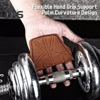 1 пара накладок для захвата для тяжелой атлетики, защита для рук, 4 пальца, перчатки для тренировок в спортзале, двухслойные нескользящие спортивные аксессуары для фитнеса чёрный