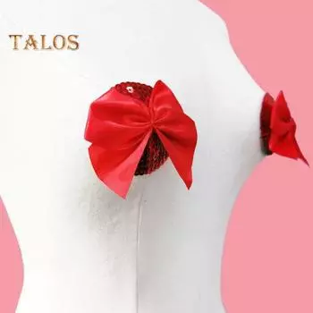 1 пара накладок на грудь, анти-экспозиция, бант и блестки, декор для сосков, многоразовые легкие наклейки на соски, парный секс-товар для вечеринок и свиданий