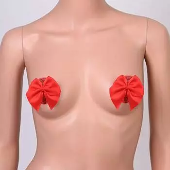 1 пара накладок на грудь, анти-экспозиция, бант и блестки, декор для сосков, многоразовые легкие наклейки на соски, парный секс-товар для вечеринок и свиданий