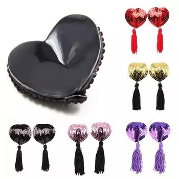 1 пара накладок на соски с кисточками, женское сексуальное силиконовое нижнее белье