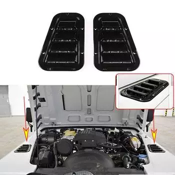 1 пара накладок на вентиляционные отверстия переднего капота для Land Rover Defender 90 110 130 2004-2019