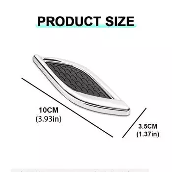 1 пара наклеек для украшения автомобиля, наклейка на доску из листьев автомобиля, наклейка с имитацией жабр акулы, наклейка на экстерьер автомобиля, наклейка с имитацией бокового выхода автомобиля