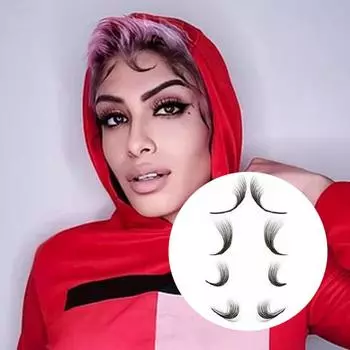 1 пара наклеек для волос, легко наклеиваются, укладка гладкая, долговечная, водонепроницаемая, завивка, привлекательная временная натуральная вьющаяся татуировка для женщин 3