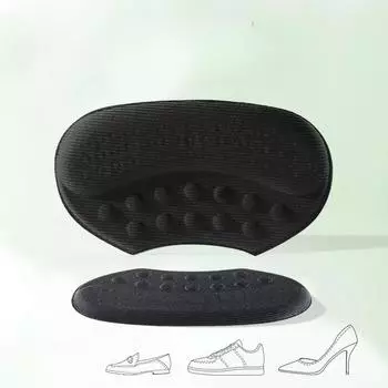 1 пара наклеек на каблуки для защиты от падения, высокие каблуки, износостойкие наклейки на каблуки, большие изменения, мелкие поделки, мокасины, кожаная обувь 1 pair чёрный