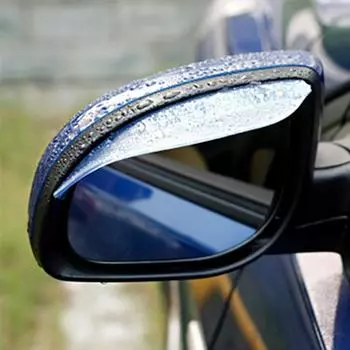1 пара наклеек на зеркало заднего вида автомобиля, дождевик, универсальная гибкая защита зеркала заднего вида автомобиля, дождевик, автомобильные аксессуары