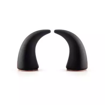 1 пара, наклейка на руль, рог дьявола, маленькая, милая, самоклеящаяся, для автомобиля, грузовика, внедорожника, приборная панель, вентиляционное отверстие, руль, 3D украшение в виде рога автомобиля красный