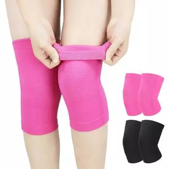 1 пара наколенников для мужчин и женщин, эластичные компрессионные наколенники для фитнеса, тренировок, защита коленной чашечки, предотвращающие растяжение связок XS