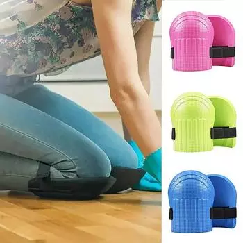 1 пара наколенников для защиты коленей, плитка, грязь, рабочие, наколенники, напольные кирпичи, артефакты, влага, загущающая, бытовые обязанности, наколенники, инструменты чёрный