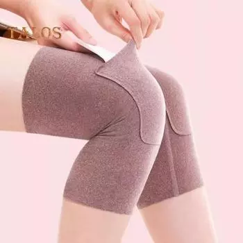 1 пара наколенников с передним карманом для теплых вещей, нескользящие теплые леггинсы, высокоэластичный бархатный наколенник для занятий спортом на открытом воздухе в холодную погоду серый