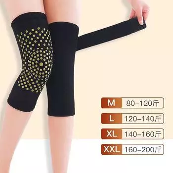 1 пара наколенников с завязками из полыни, поддержка колена, облегчение боли, восстановление после травм, сохранение тепла, наколенники для спорта, защита колена чёрный