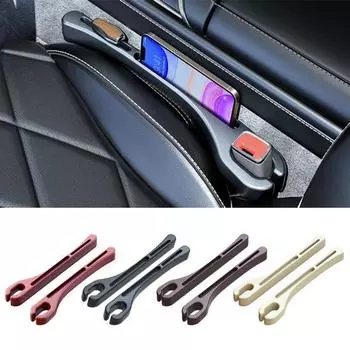 1 пара наполнителей для автомобильных сидений, противоскользящий резиновый универсальный внедорожник, грузовик, авто между сиденьями, центральная консоль, боковая заполняющая полоса, органайзер, держатель для хранения, коробка чёрный