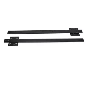 1 пара направляющих для ящиков, боковое крепление, 26 дюймов, прочные, 2-секционные шарикоподшипниковые направляющие, черные, 650 мм