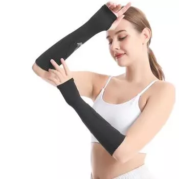 1 пара нарукавников для волейбола уменьшает напряжение, отек, поддерживающий локоть, компрессионный рукав с отверстием для большого пальца, баскетбол на открытом воздухе, велоспорт, альпинизм S жёлтый