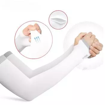 1 пара нарукавников для защиты от УФ-солнца для мужчин и женщин, охлаждающие нарукавники UPF 50 для покрытия рук для занятий спортом на открытом воздухе One Size