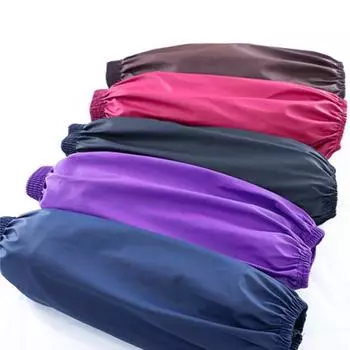 1 пара нарукавников из ПУ, водонепроницаемые, маслостойкие, для уборки дома, кухни, водонепроницаемые нарукавники для взрослых красный