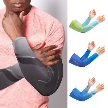 1 пара нарукавников с защитой от ультрафиолета, дышащие многоразовые летние спортивные рукава с защитой от падения, принадлежности для рыбалки E