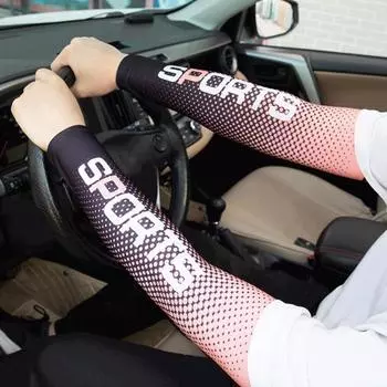 1 пара нарукавников, супермягкие износостойкие ледяные шелковые рукава для езды на велосипеде, солнцезащитный крем, нарукавники для улицы светло-синий