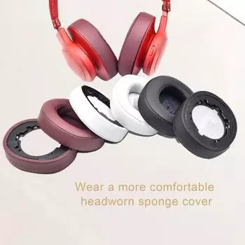 1 пара насадок для наушников, водонепроницаемые сменные дышащие мягкие амбушюры для гарнитуры для JBL LIVE 500BT 500BTNC красный