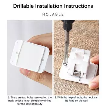 1 пара настенных зажимов для хранения удочек, держатель-органайзер для рыболовных снастей