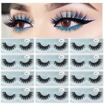 1 пара натуральных накладных ресниц норковые ресницы наращивание ресниц косметический клей накладные ресницы оптовые товары наборы для макияжа Make Up 1real