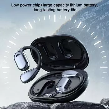 1 пара наушников-вкладышей для перевода с зарядным чехлом, стереозвук, шумоподавление, 144 языка, настоящие чёрный