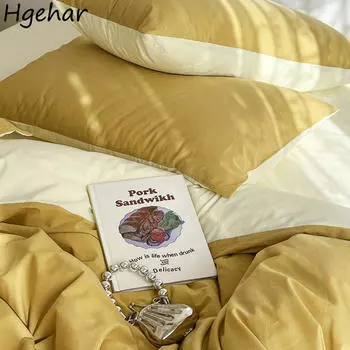 1 пара наволочек из стираного хлопка 48*74 наволочки для кровати бытовые простые мягкие пылезащитные декоративные подушки чехлы Ins 480x740mm-1 pair