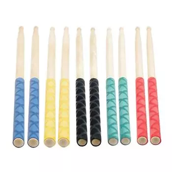 1 пара нескользящих многоцветных кленовых палочек 5А зелёный