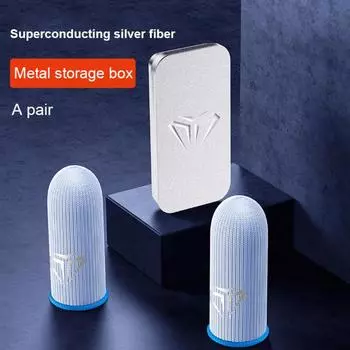 1 пара нескользящих рукавов для пальцев, игровой чехол для пальцев для мобильных игр PUBG, детские кроватки с сенсорным экраном