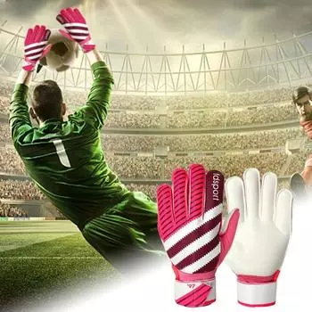 1 пара нескользящих вратарских перчаток, утолщенные футбольные тренировочные перчатки для игры в футбол 9 зелёный