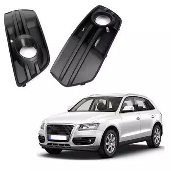 1 пара нижней решетки переднего бампера, крышка противотуманной фары, рамка, совместимая с Q5 2009-2012, заменяет чёрный