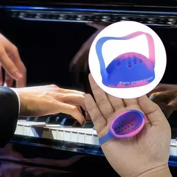 1 пара носимых пианино корректоров для рук, тренажер для пальцев, корректор для рук, корректор жестов пианино разноцветный