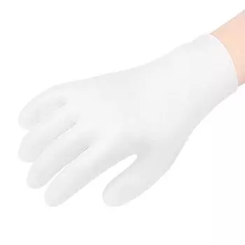 1 пара носков для ухода за руками, перчатки, увлажняющие силиконовые гелевые перчатки, уход за кожей рук, защита для рук от трещин, спа, домашнее использование белый