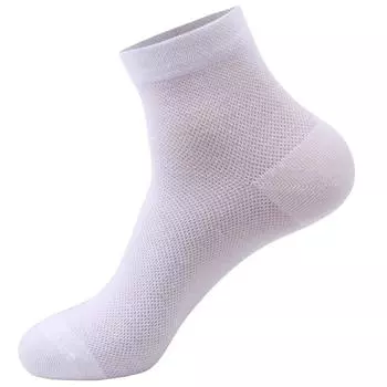 1 пара носков, качественные повседневные короткие носки из дышащей сетки из полиэстера 1 pair белый