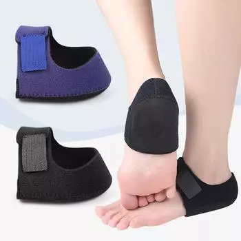 1 пара носков на каблуке, подушечки для пяток, гелевые носки, подушечка для пятки, стелька для пятки, унисекс, XYZ S чёрный