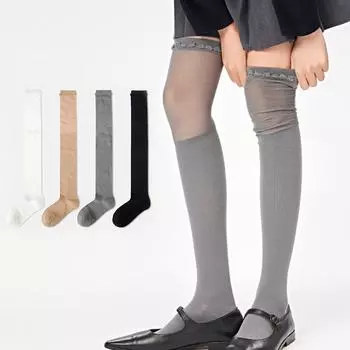 1 пара носков практичная сетка универсальная кружевная комфорт ультратонкий мягкий хлопок