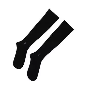 1 пара носков, спортивные носки для ног, профессиональные женские носки для прыжков со скакалкой, длинные носки для фитнеса, нескользящие носки для йоги One Size чёрный