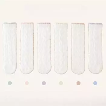 1 пара носков-тапочек из кораллового флиса с длинными трубочками для детей от 0 до 3 лет, зимние теплые носки-тапочки для новорожденных девочек и мальчиков розовый