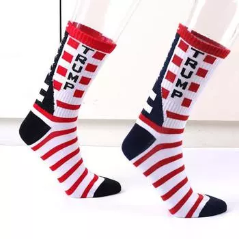 1 пара носков в полоску средней длины, подходящие по цвету, высокоэластичные, нескользящие, мягкие, дышащие, повседневные, унисекс