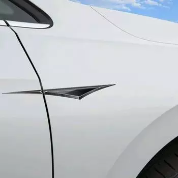 1 пара новых декоративных модных стильных автомобильных наклеек из сплава, автомобильные аксессуары, декоративные наклейки, универсальные внешние автомобильные аксессуары