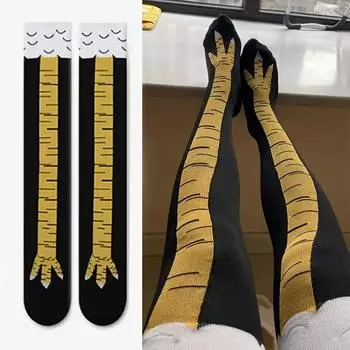 1 пара новых новых носков с куриными лапками, забавные персонализированные узкие носки, забавные странные носки с куриными когтями, чулки chicken feet