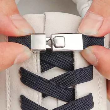 1 пара новых шнурков с застежкой без завязок, плоские эластичные шнурки, кроссовки, ботинки, шнурки без завязок, резинки для обуви, аксессуары -